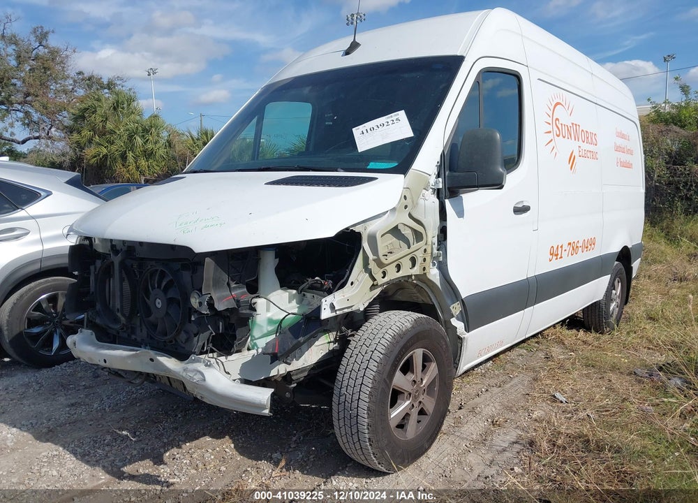 2022 MERCEDES-BENZ SPRINTER 2500 STANDARD ROOF I4 DIESEL VIN: W1Y4DBHY5NT084491