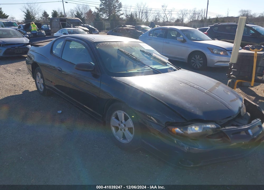 2001 CHEVROLET MONTE CARLO SS VIN: 2G1WX15K219258672