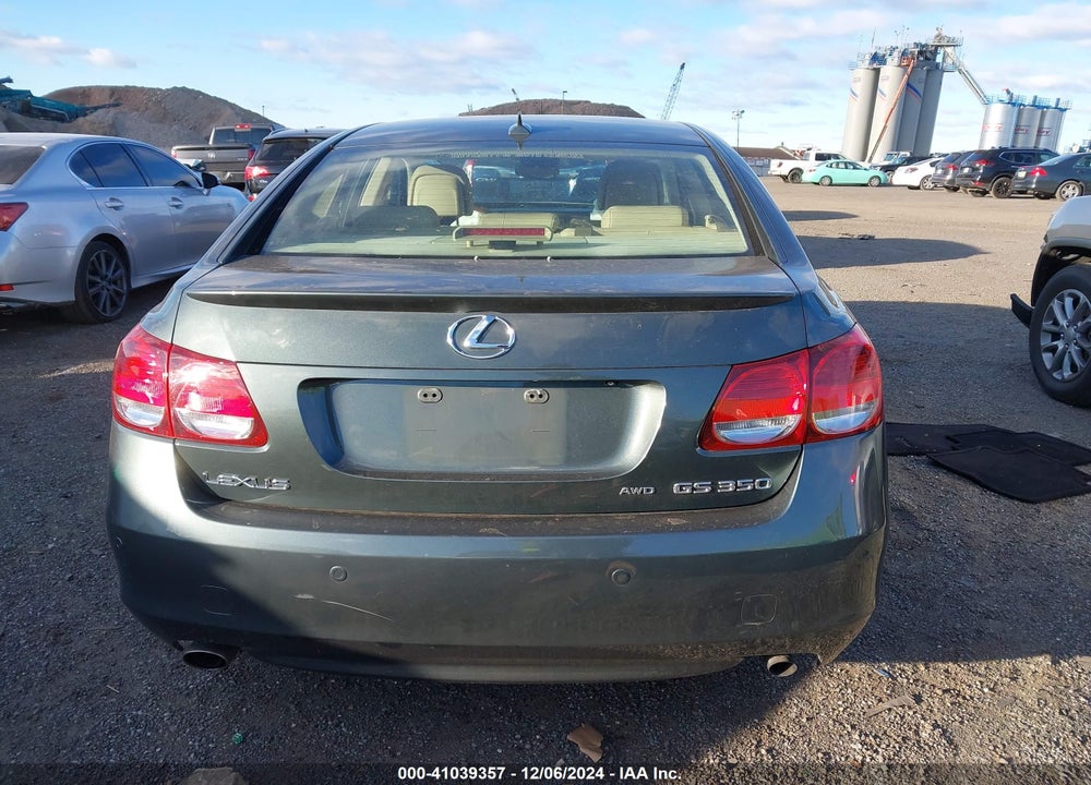 2008 LEXUS GS 350 VIN: JTHCE96S080019721