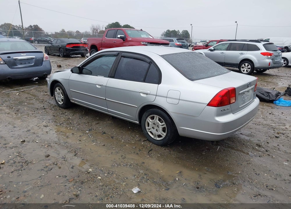 2002 HONDA CIVIC LX VIN: 2HGES16562H604998