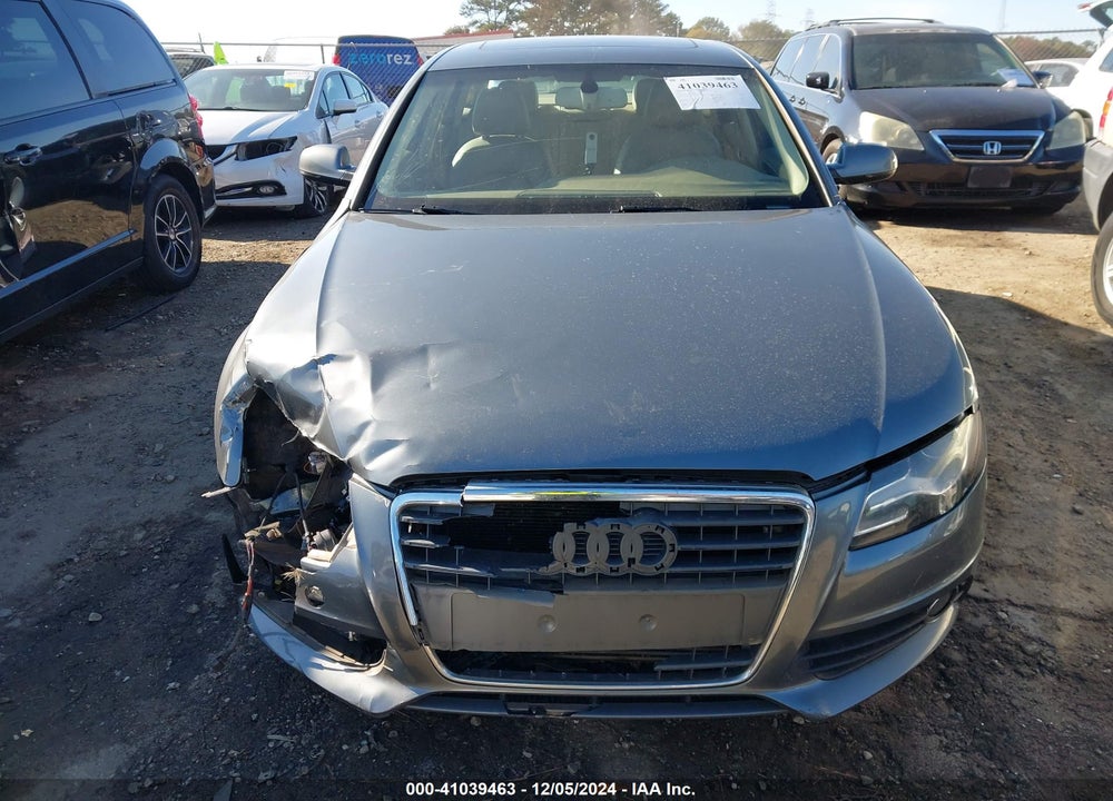 2012 AUDI A4 2.0T PREMIUM VIN: WAUEFAFL9CA035658