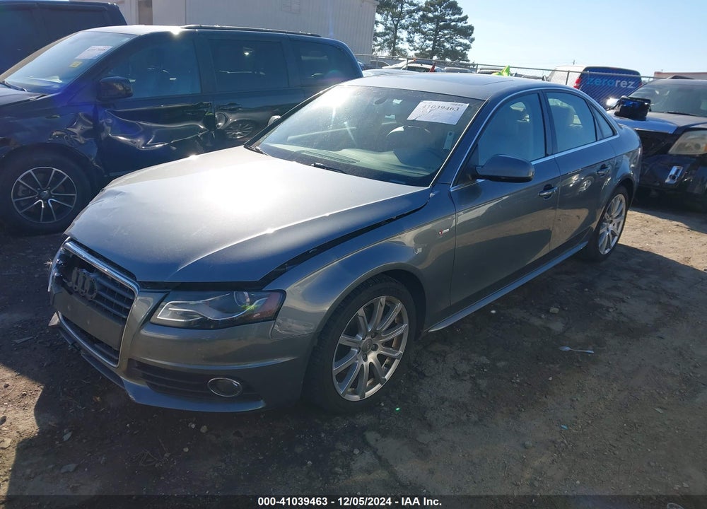 2012 AUDI A4 2.0T PREMIUM VIN: WAUEFAFL9CA035658