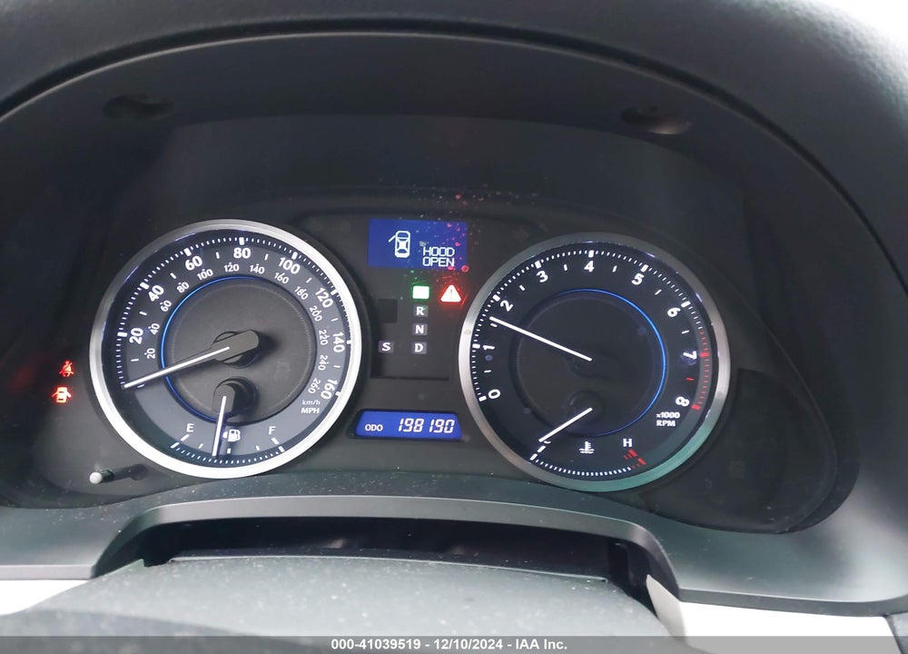 2012 LEXUS IS 250 VIN: JTHBF5C24C5160499