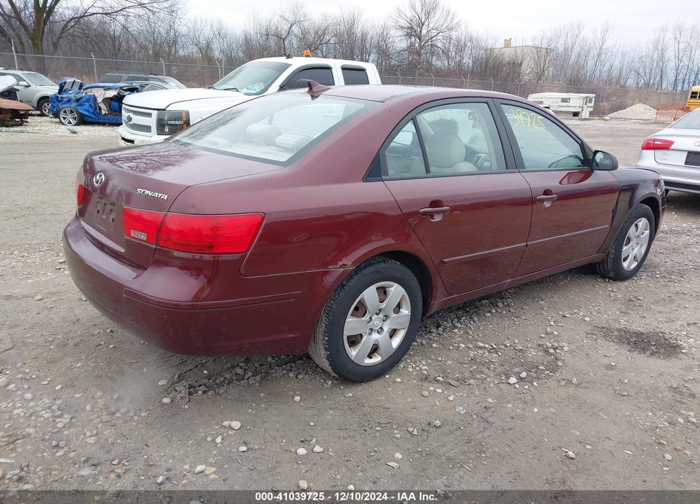 2009 HYUNDAI SONATA GLS VIN: 5NPET46CX9H494857