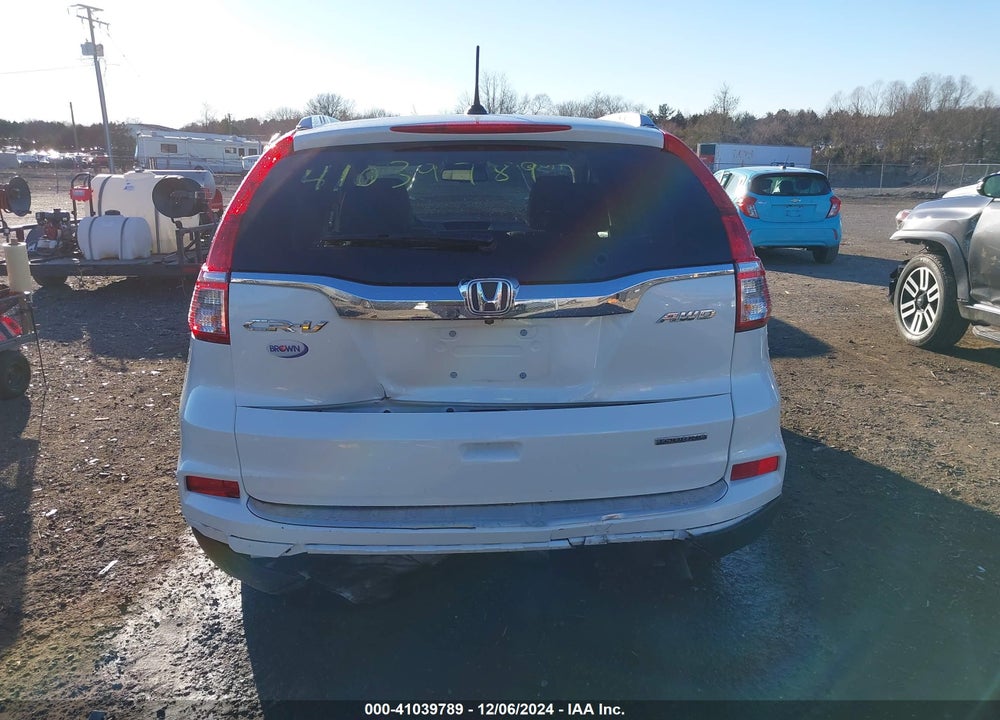 2016 HONDA CR-V TOURING VIN: 5J6RM4H90GL061776