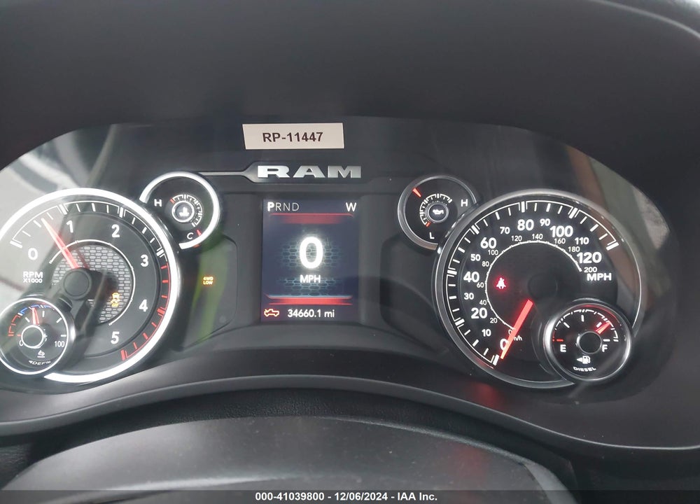 2023 RAM 2500 BIG HORN 4X4 6'4 BOX VIN: 3C6UR5DL8PG602960
