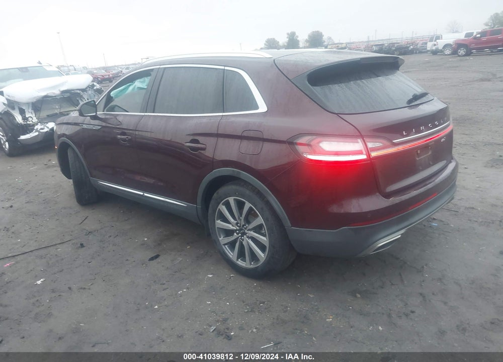 2019 LINCOLN NAUTILUS SELECT VIN: 2LMPJ6K90KBL11956