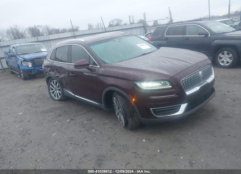 2019 LINCOLN NAUTILUS SELECT VIN: 2LMPJ6K90KBL11956