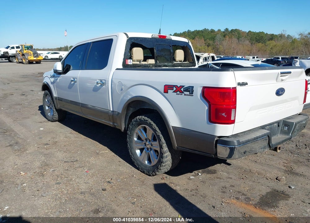 2018 FORD F-150 LARIAT VIN: 1FTEW1E54JKD78049
