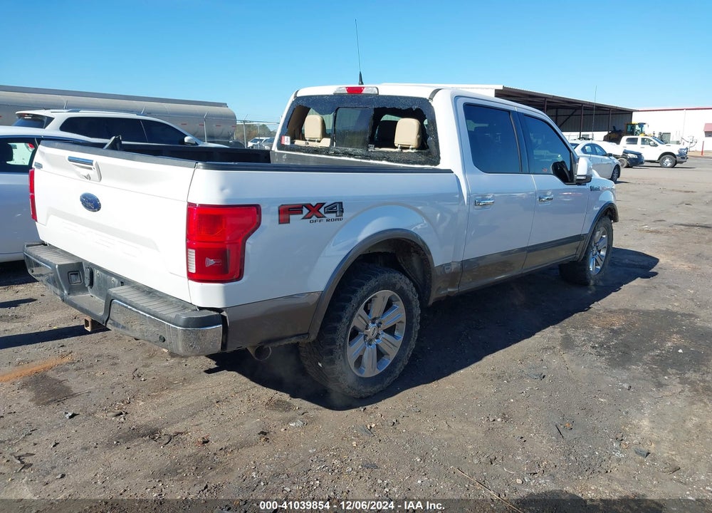2018 FORD F-150 LARIAT VIN: 1FTEW1E54JKD78049