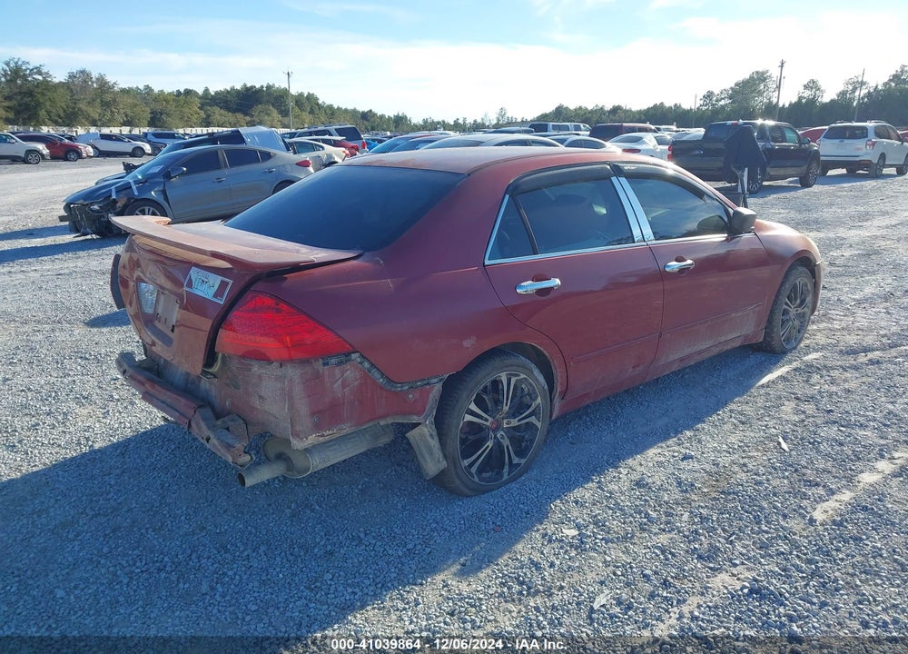 2007 HONDA ACCORD 2.4 SE VIN: 1HGCM56347A096768