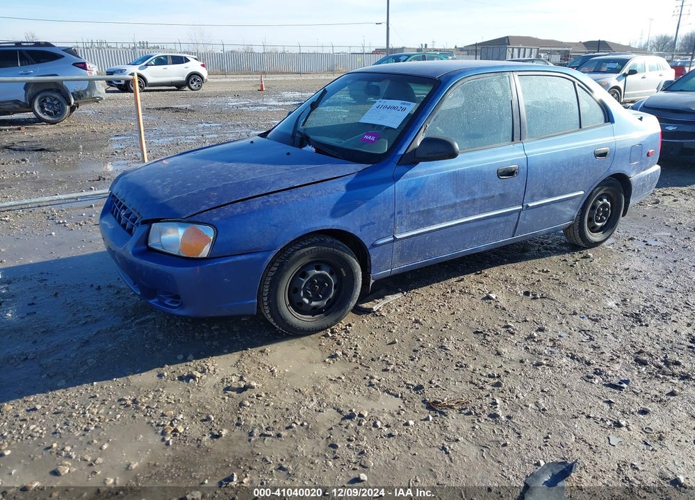 2001 HYUNDAI ACCENT GL VIN: KMHCG45C81U154321