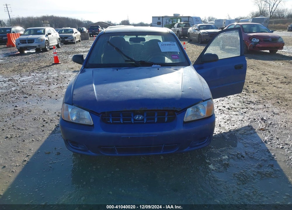 2001 HYUNDAI ACCENT GL VIN: KMHCG45C81U154321