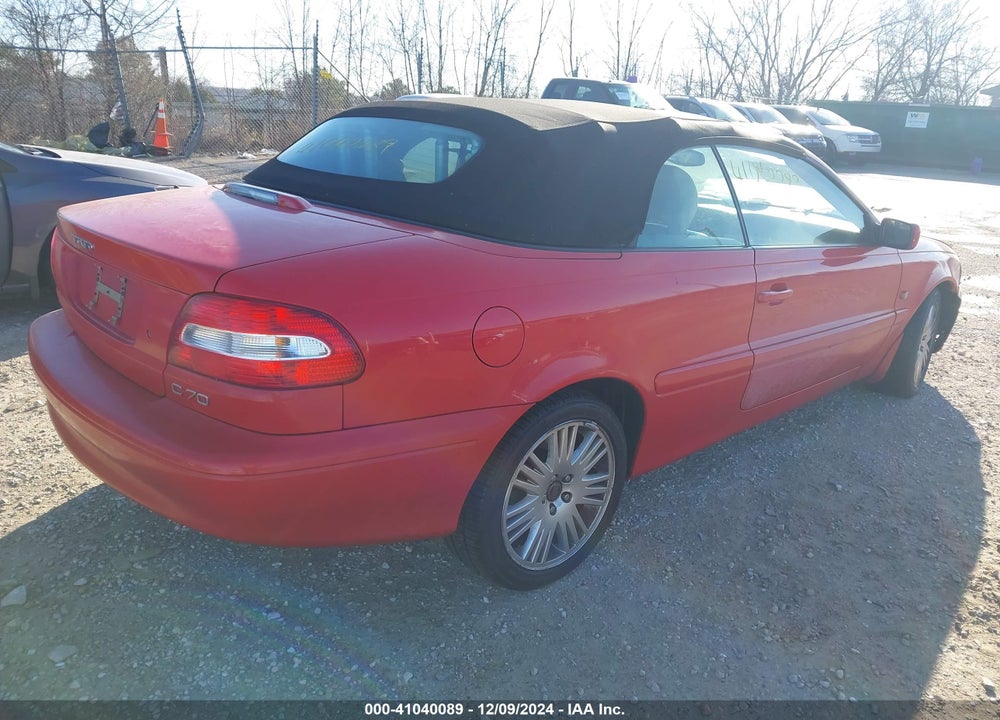 2004 VOLVO C70 LT VIN: YV1NC63DX4J045049