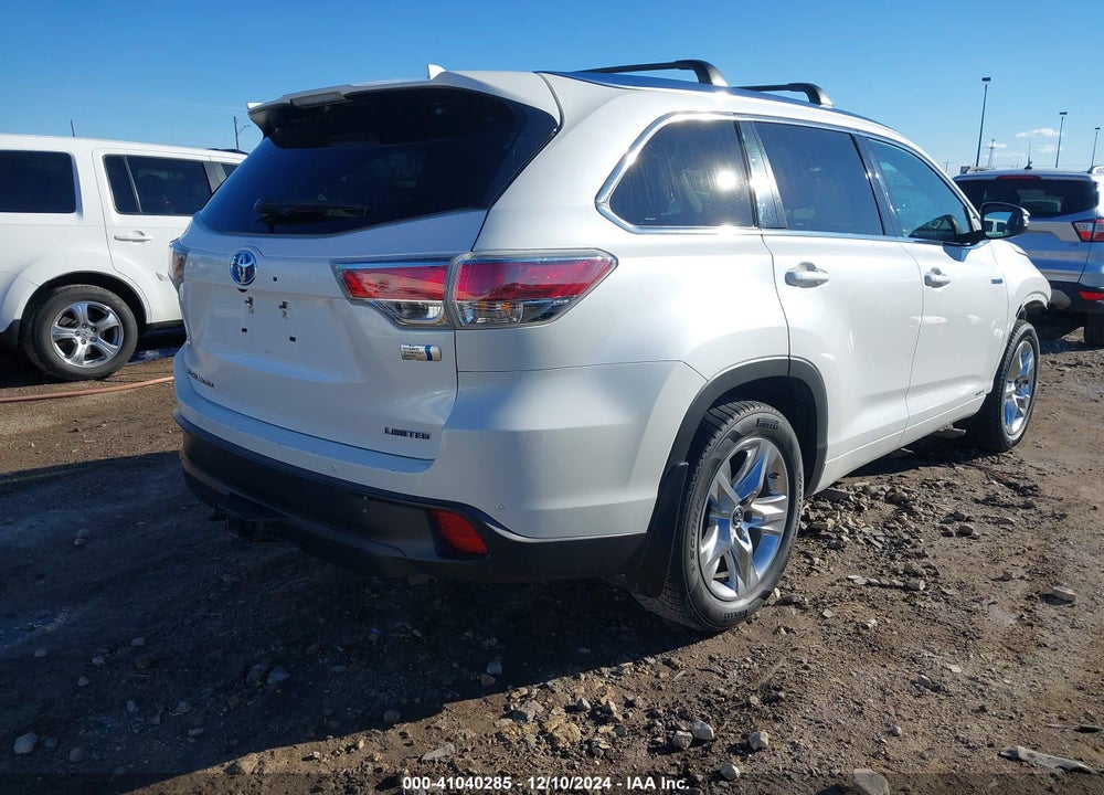 2016 TOYOTA HIGHLANDER HYBRID LIMITED PLATINUM V6 VIN: 5TDDCRFH4GS017756