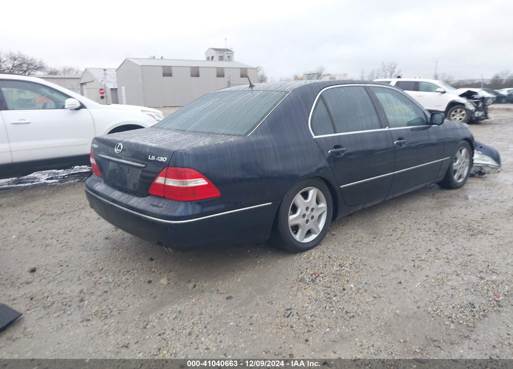 2004 LEXUS LS 430 VIN: JTHBN36F740162770