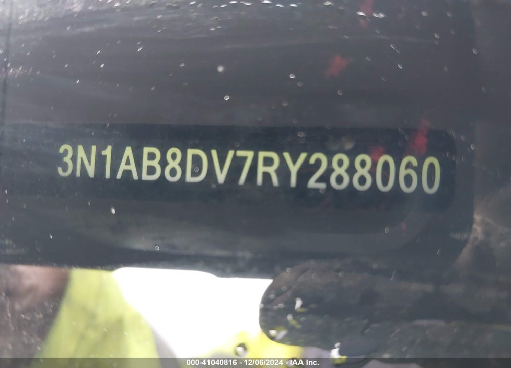 2024 NISSAN SENTRA VIN: 3N1AB8DV7RY288060
