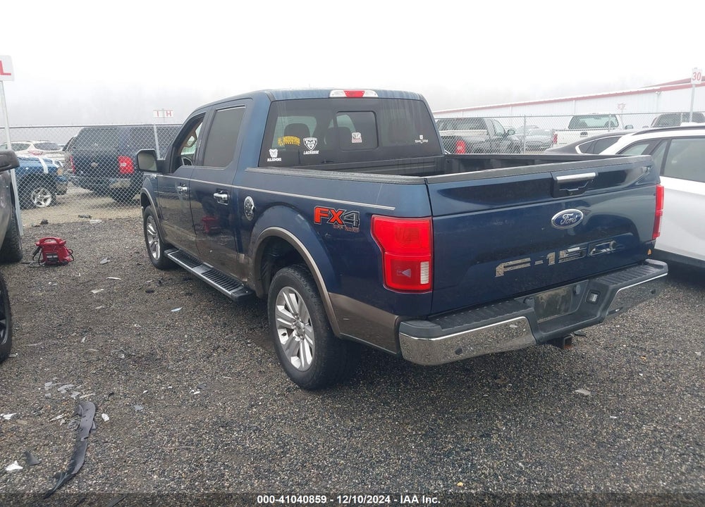 2018 FORD F-150 LARIAT VIN: 1FTEW1E52JFC52734