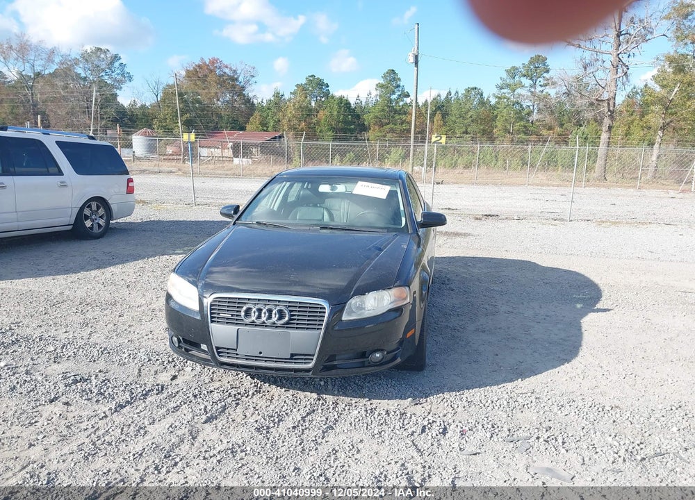 2007 AUDI A4 2.0T VIN: WAUDF78E57A116692