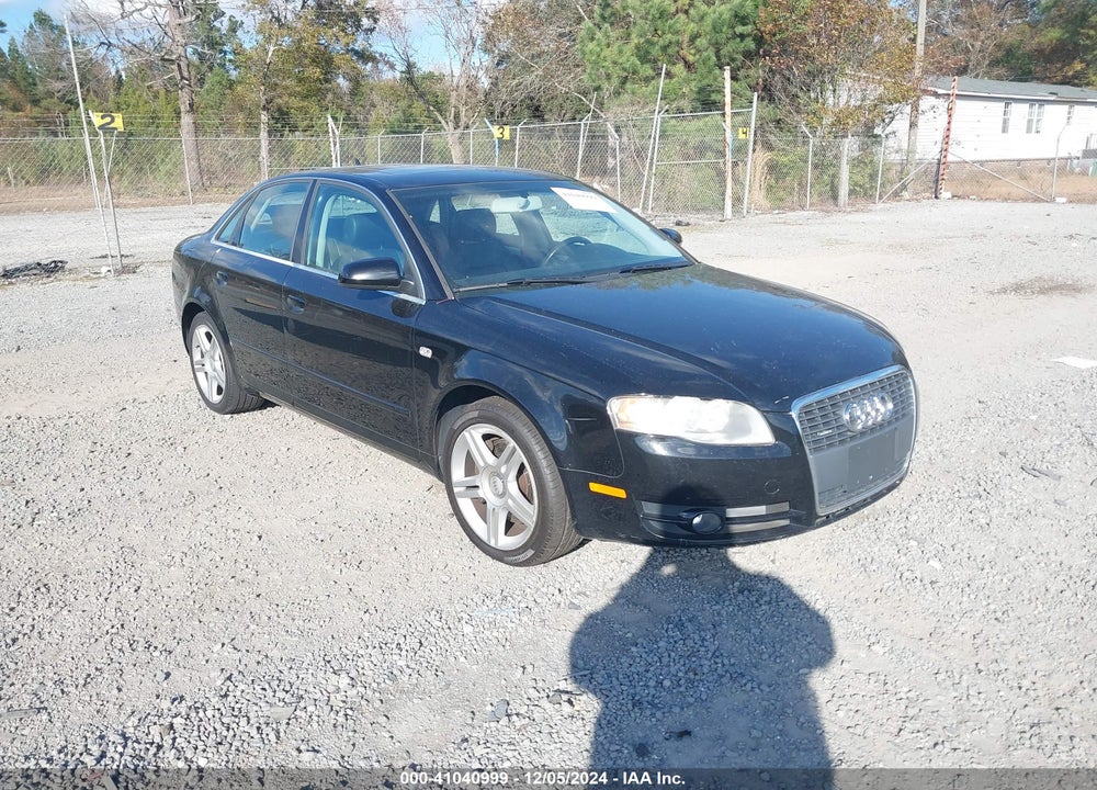 2007 AUDI A4 2.0T VIN: WAUDF78E57A116692