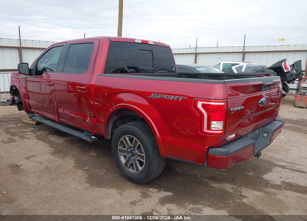 2017 FORD F-150 XLT VIN: 1FTEW1CF2HKD93168