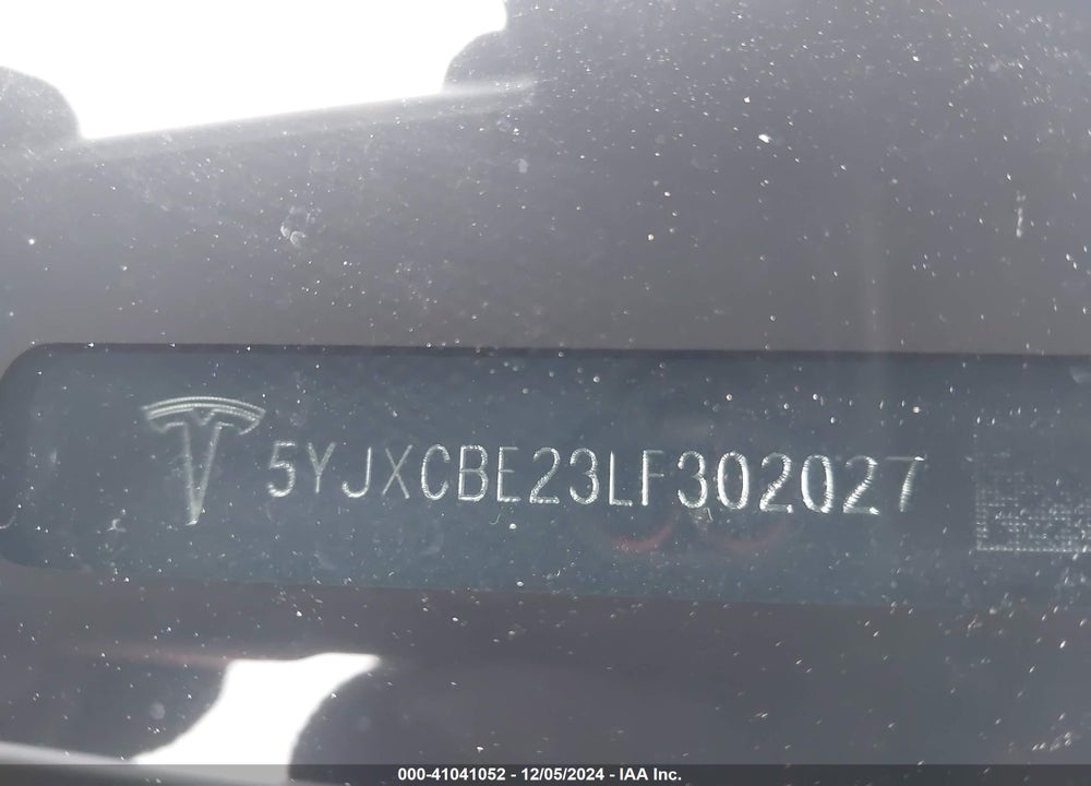 2020 TESLA MODEL X LONG RANGE DUAL MOTOR ALL-WHEEL DRIVE/LONG RANGE PLUS DUAL MOTOR ALL-WHEEL DRIVE VIN: 5YJXCBE23LF302027