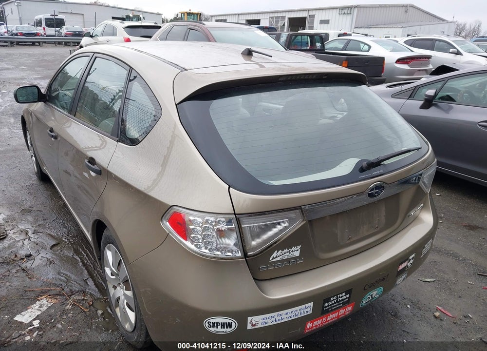 2008 SUBARU IMPREZA 2.5I VIN: JF1GH61668H817179