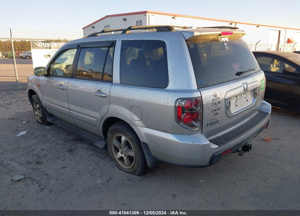2007 HONDA PILOT EX-L VIN: 5FNYF28547B001306
