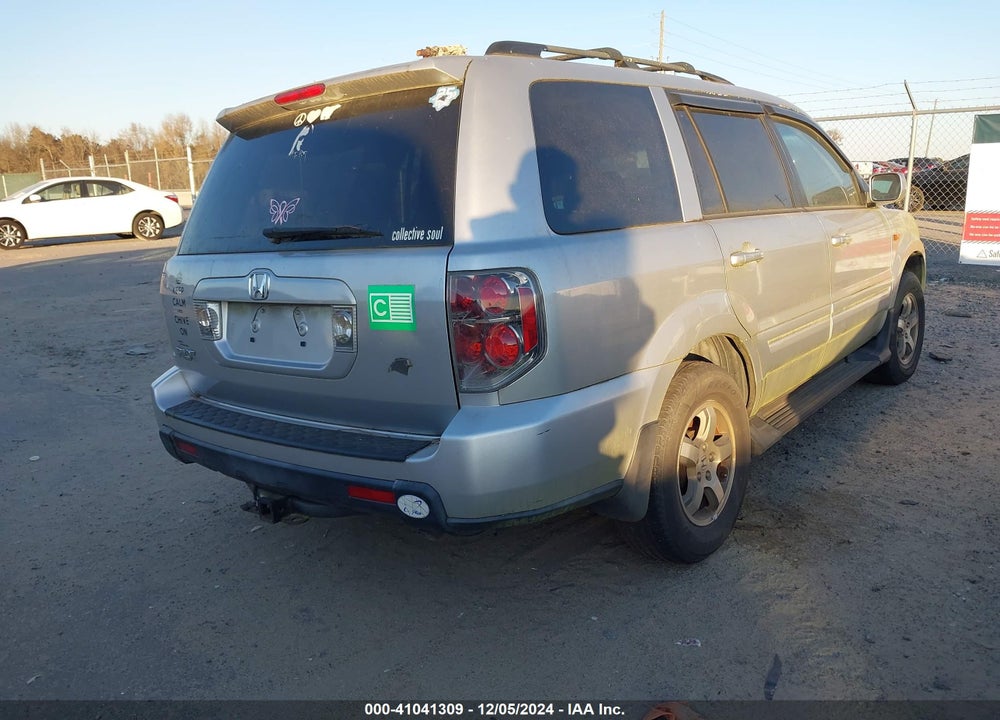 2007 HONDA PILOT EX-L VIN: 5FNYF28547B001306