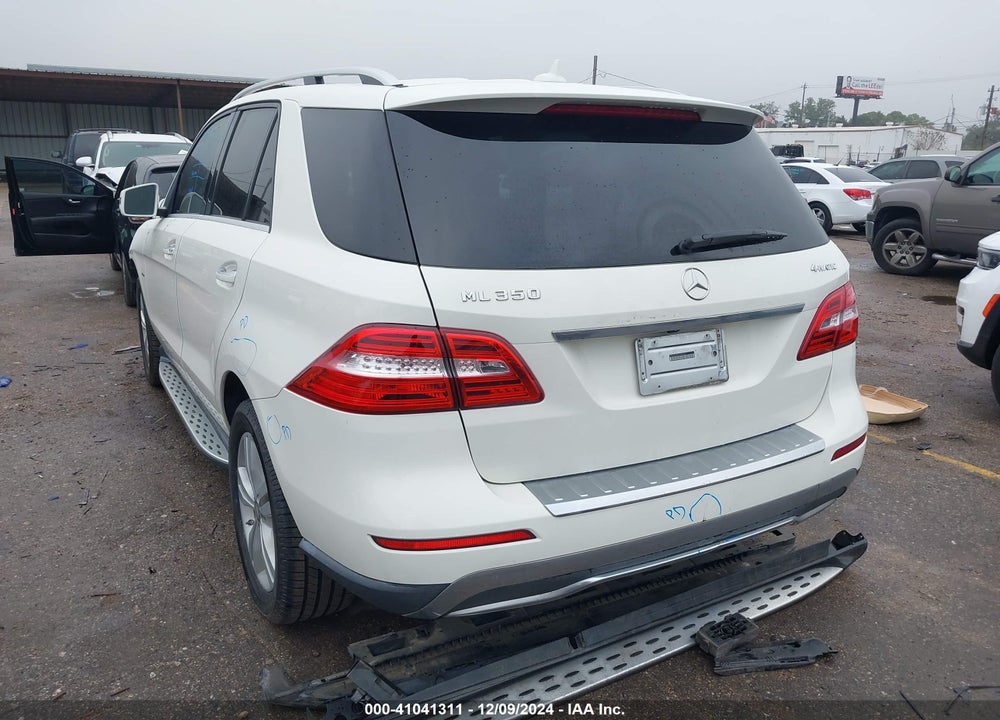 2012 MERCEDES-BENZ ML 350 4MATIC VIN: 4JGDA5HB8CA083494