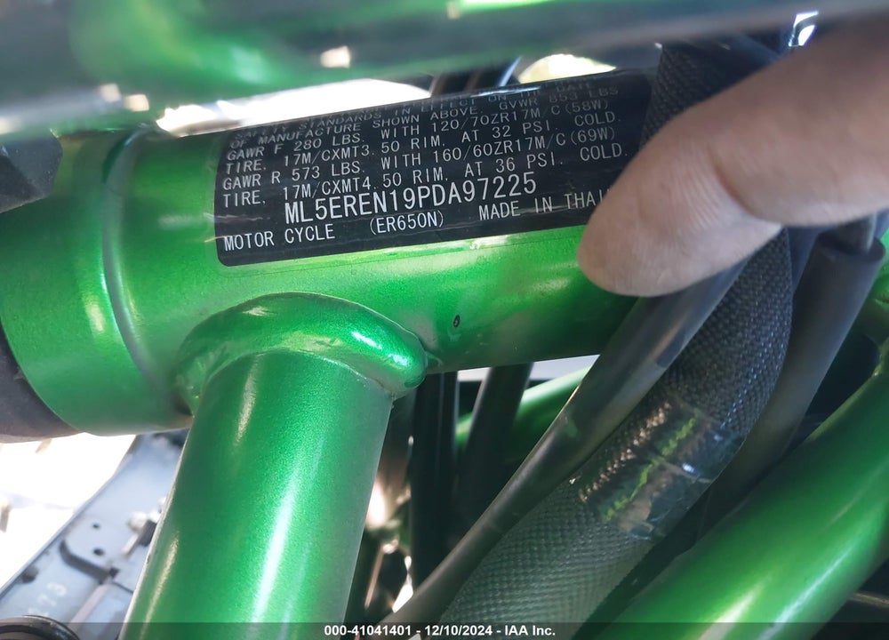 2023 KAWASAKI ER650 N VIN: ML5EREN19PDA97225