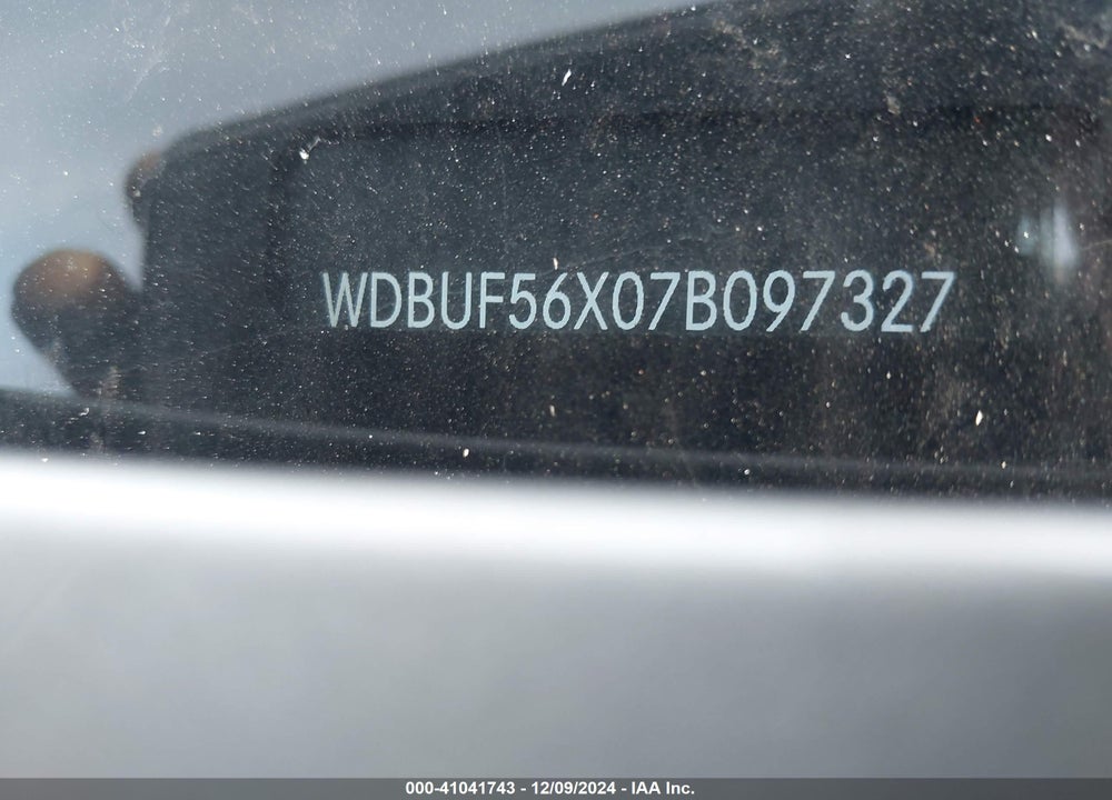 2007 MERCEDES-BENZ E 350 VIN: WDBUF56X07B097327