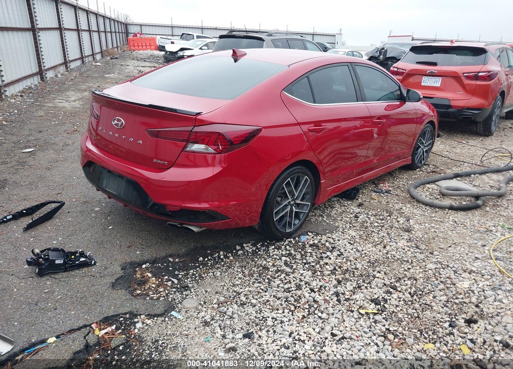 2020 HYUNDAI ELANTRA SPORT VIN: KMHD04LB0LU062495