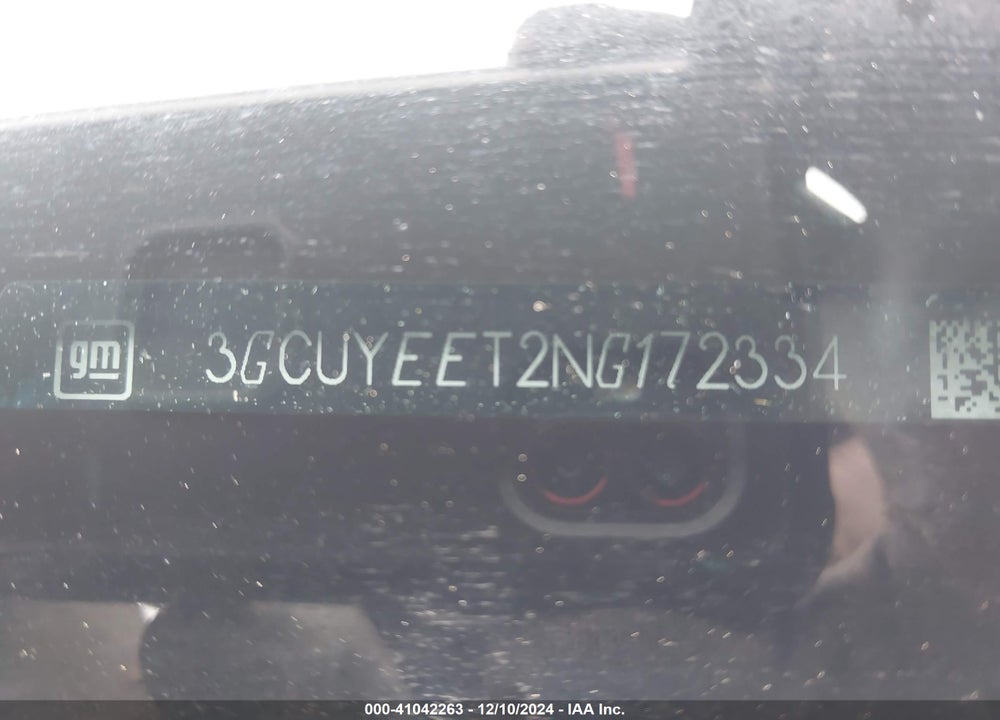 2022 CHEVROLET SILVERADO 1500 LTD VIN: 3GCUYEET2NG172334