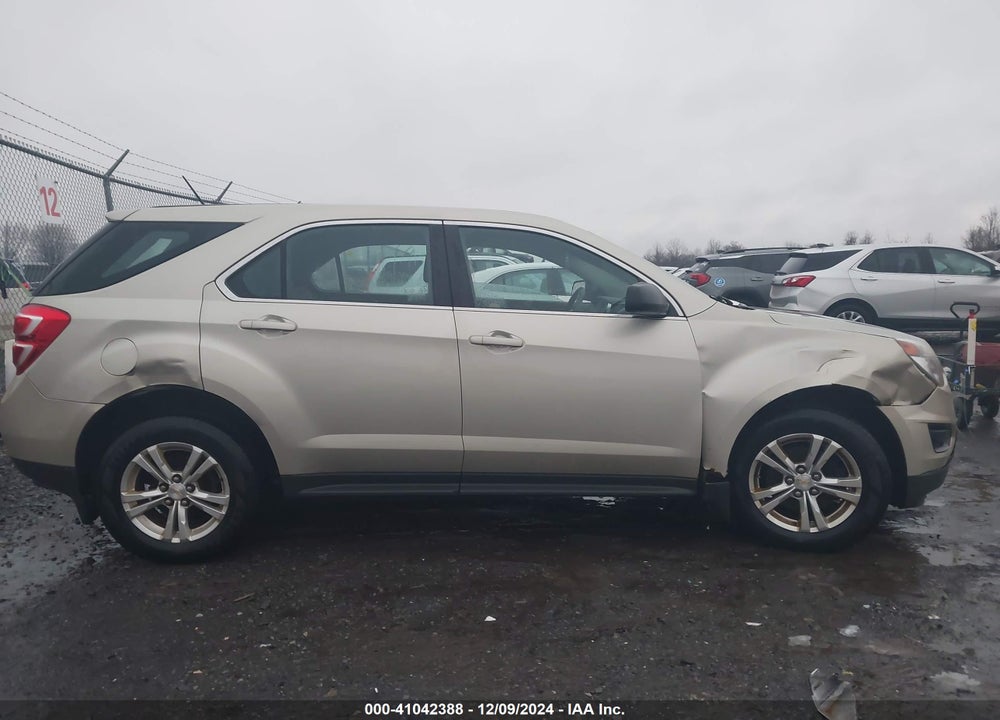 2016 CHEVROLET EQUINOX LS VIN: 2GNALBEK1G1109221