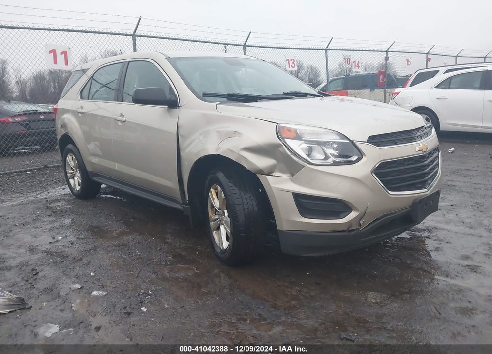 2016 CHEVROLET EQUINOX LS VIN: 2GNALBEK1G1109221