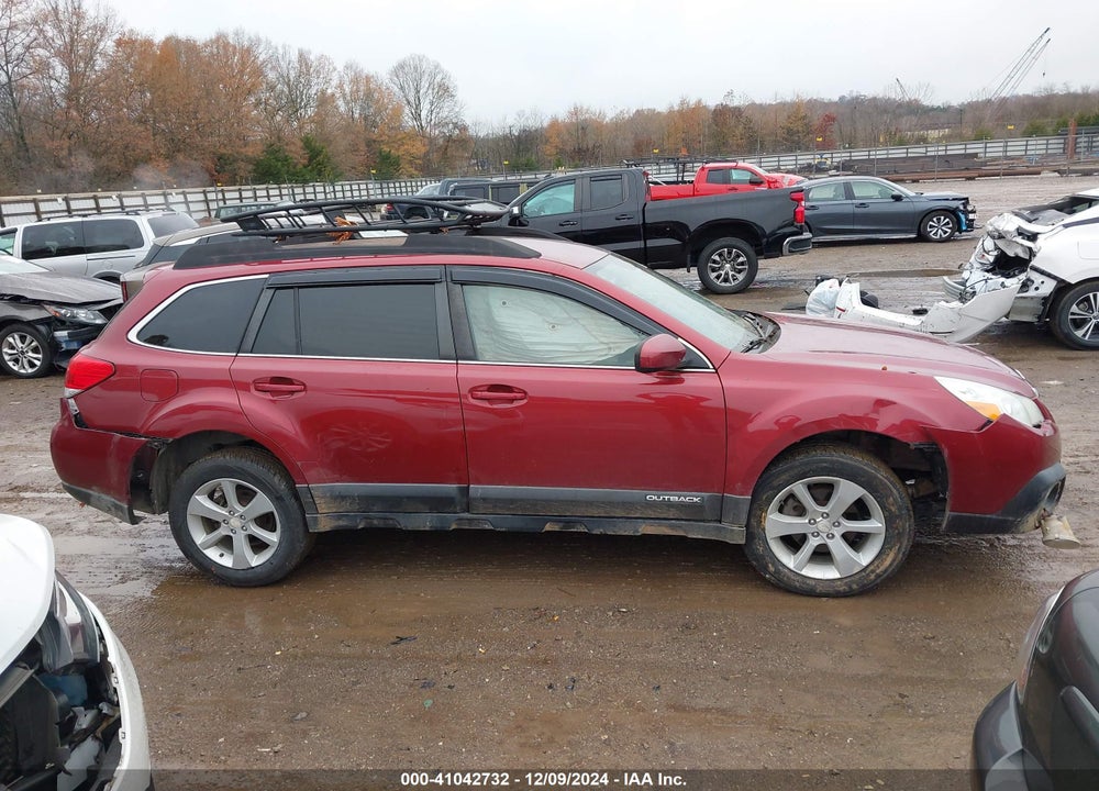 2013 SUBARU OUTBACK 2.5I PREMIUM VIN: 4S4BRBCC9D3258176