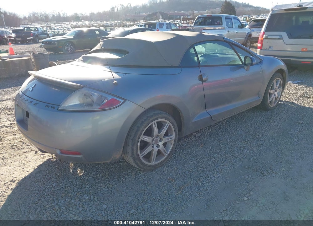 2007 MITSUBISHI ECLIPSE SPYDER GT VIN: 4A3AL35T67E066904