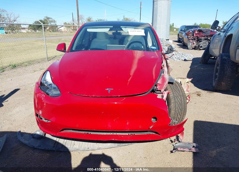 2020 TESLA MODEL Y LONG RANGE DUAL MOTOR ALL-WHEEL DRIVE VIN: 5YJYGDEE5LF049713