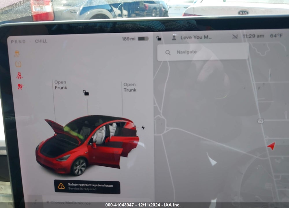 2020 TESLA MODEL Y LONG RANGE DUAL MOTOR ALL-WHEEL DRIVE VIN: 5YJYGDEE5LF049713