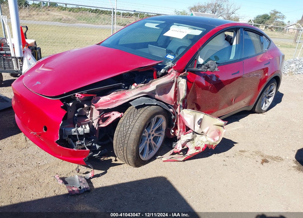 2020 TESLA MODEL Y LONG RANGE DUAL MOTOR ALL-WHEEL DRIVE VIN: 5YJYGDEE5LF049713