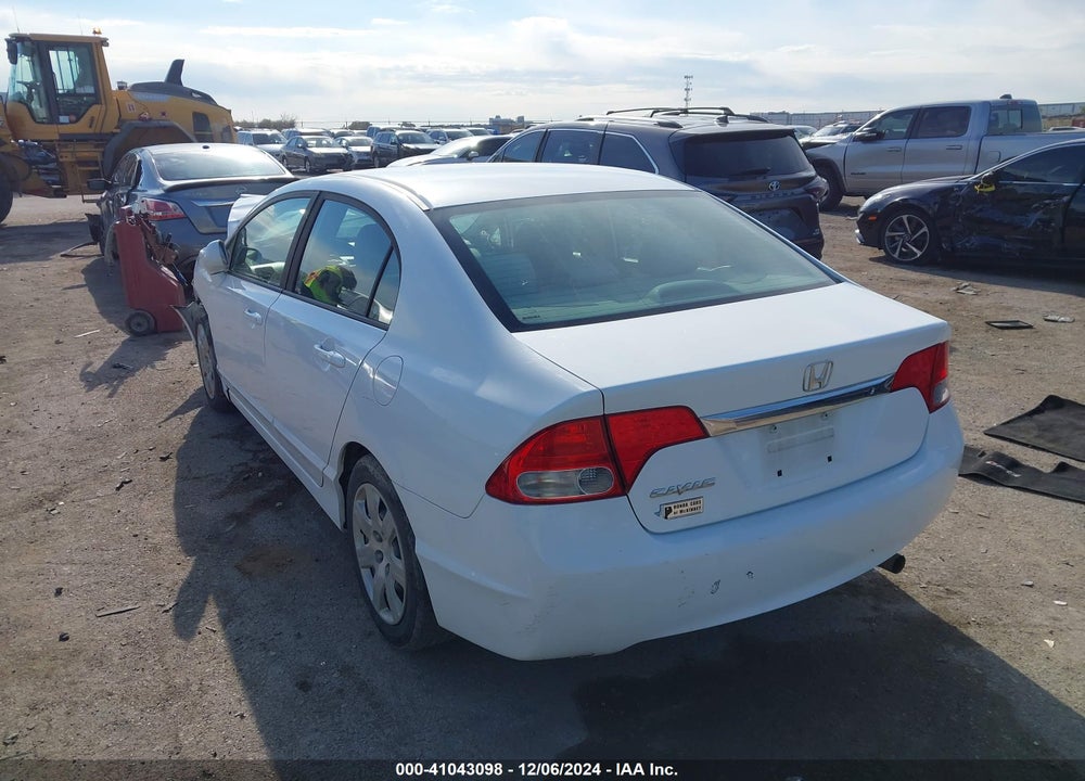 2009 HONDA CIVIC LX VIN: 19XFA16539E033000