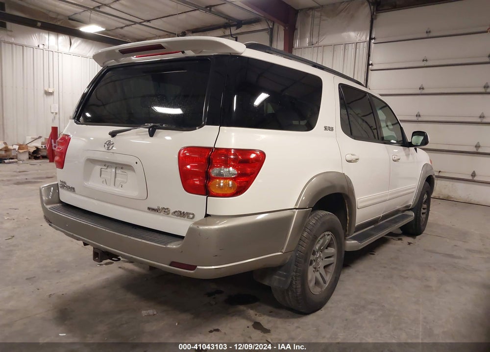 2004 TOYOTA SEQUOIA SR5 V8 VIN: 5TDBT44A74S225058