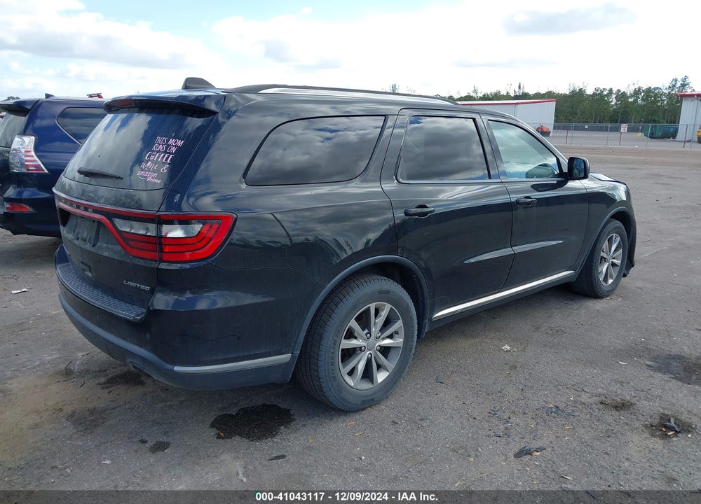 2014 DODGE DURANGO LIMITED VIN: 1C4RDHDG7EC405313