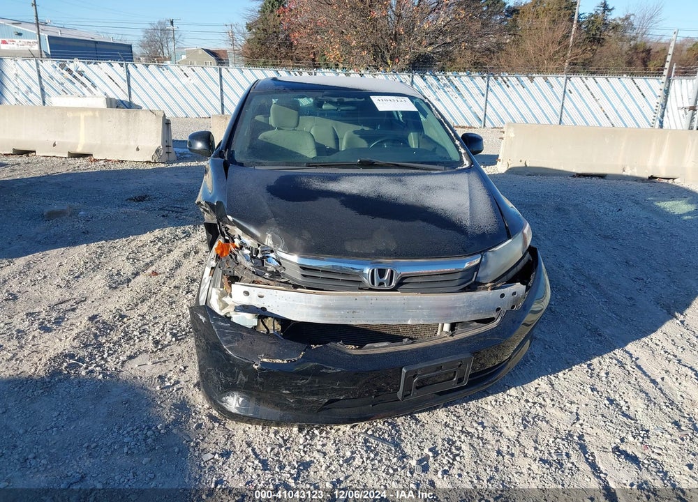 2012 HONDA CIVIC LX VIN: 19XFB2F56CE048665
