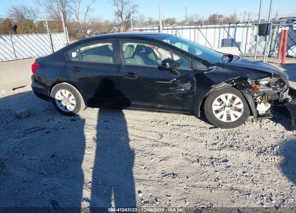 2012 HONDA CIVIC LX VIN: 19XFB2F56CE048665