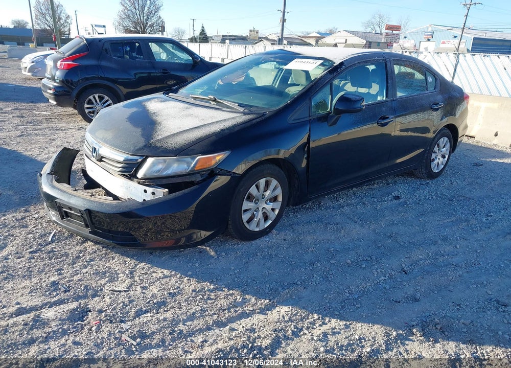 2012 HONDA CIVIC LX VIN: 19XFB2F56CE048665