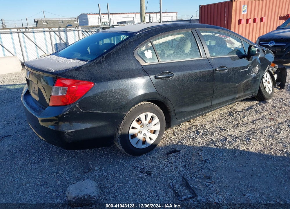 2012 HONDA CIVIC LX VIN: 19XFB2F56CE048665