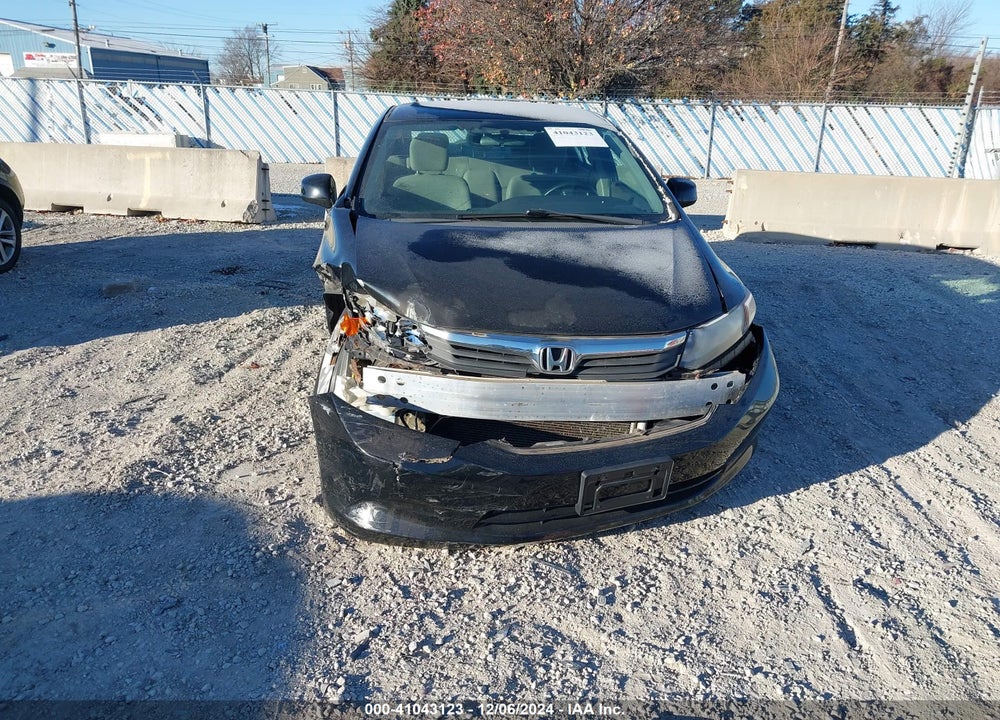 2012 HONDA CIVIC LX VIN: 19XFB2F56CE048665