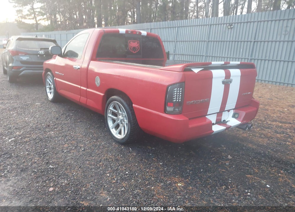 2004 DODGE RAM 1500 SRT-10 VIN: 3D3HA16H34G170719